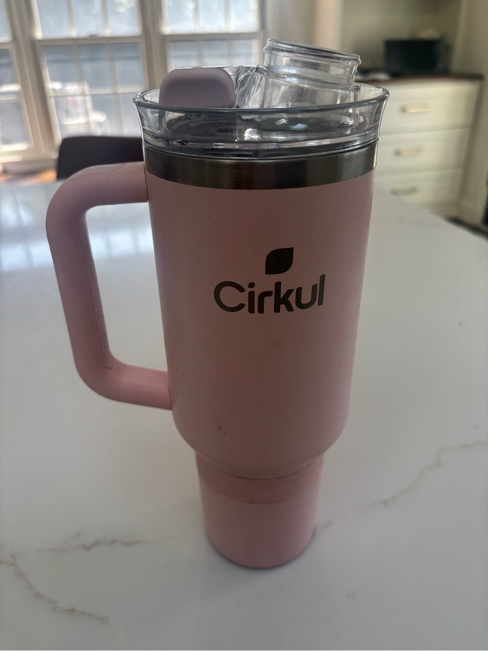 Cirkul Pink Insulated Travel Mug with Handle